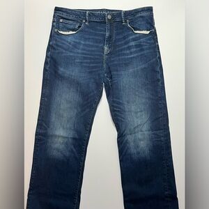 Men’s American Eagle Classic Bootcut Next Level Flex Blue Jeans, 36x36